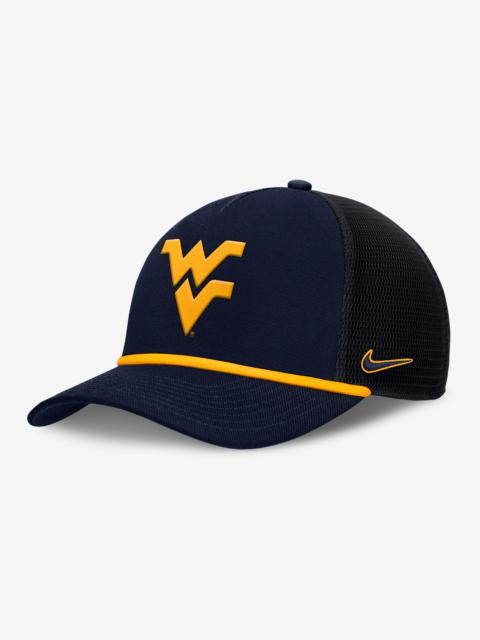 West Virginia Primetime Rise Men's Nike College Trucker Adjustable Hat