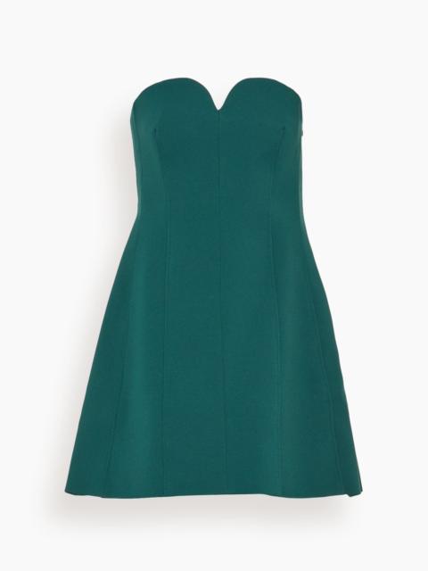 Devin Bustier Mini Dress in Emerald