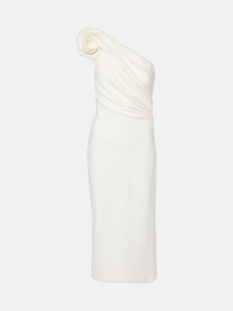 Granalle draped crêpe cocktail dress