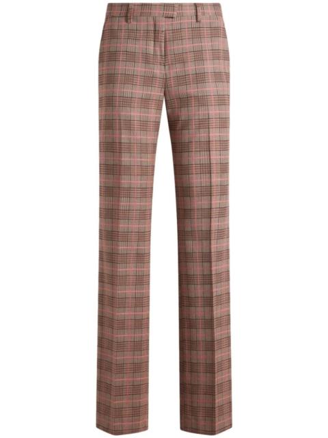 jacquard straight trousers