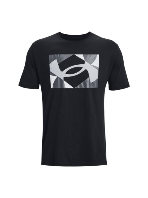 Under Armour Multicolor Logo T-shirt 'Black Grey' 1370528-002