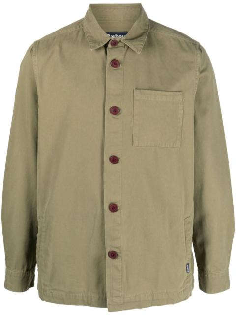 patch-pocket cotton shirt