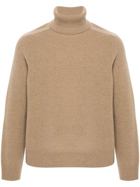 roll-neck wool jumper