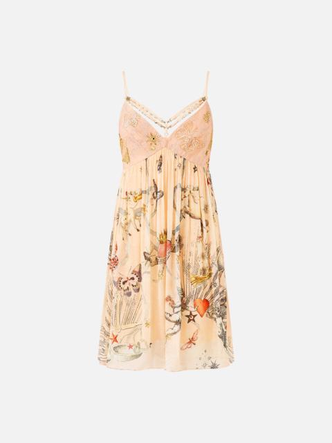 DOUBLE STRAP DETAIL SHORT DRESS