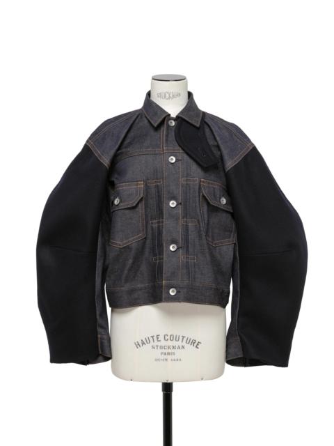 sacai Denim x Wool Melton Jacket | REVERSIBLE
