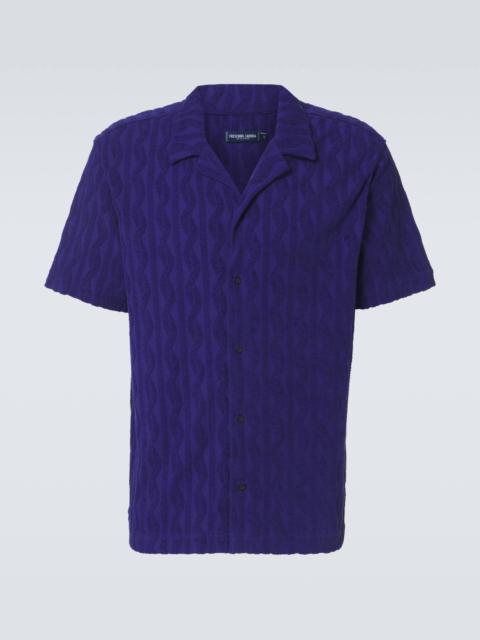 Roberto cotton terry bowling shirt