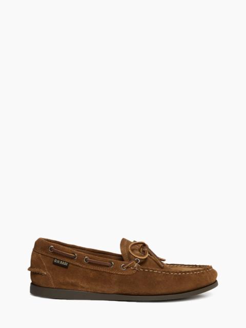 G.H. BASS CAMP MOC DECKER SUEDE MID BROWN SUEDE