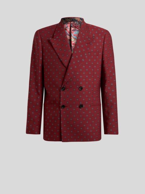 DOUBLE-BREASTED ARCHIVE TIE JACQUARD BLAZER