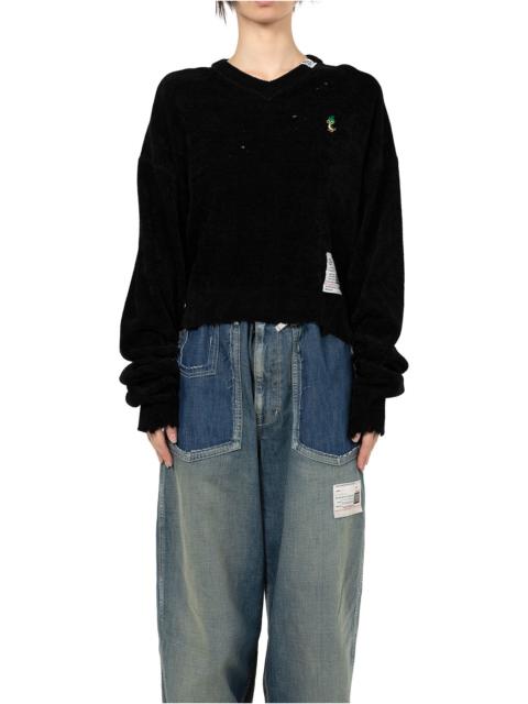 Distressed Knit Sweater