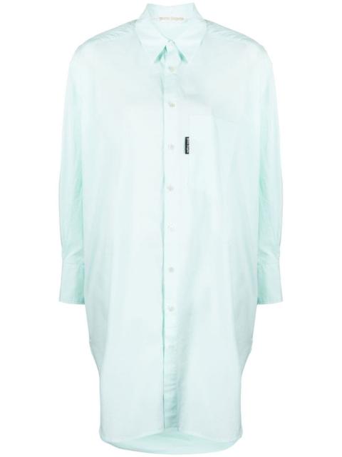 oversize cotton shirt dress