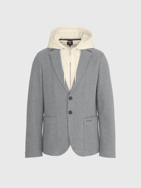 WELLS-K 2-in-1 Knit Blazer With Removable Bib