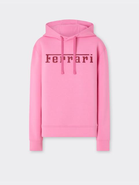 Scuba sweatshirt with Ferrari logo print