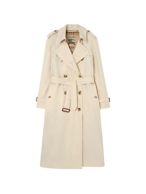 long tropical gabardine Waterloo trench coat