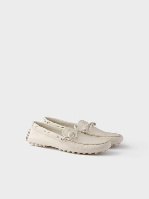 Leather driving shoe