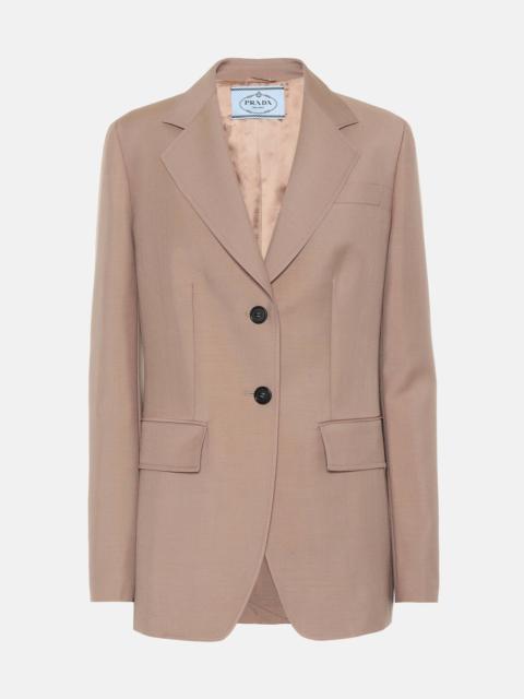 Mohair and wool blazer