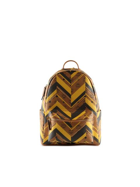 chevron-print backpack