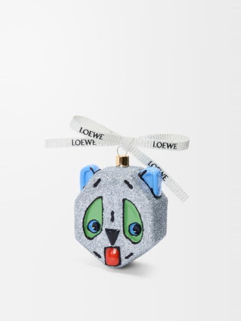 Futurist Cat bauble in blown glass