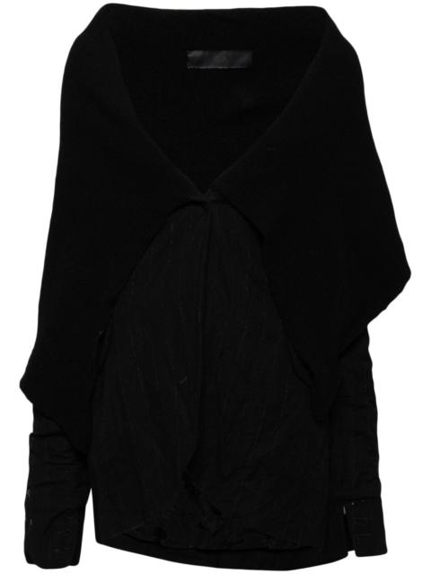 panelled poncho