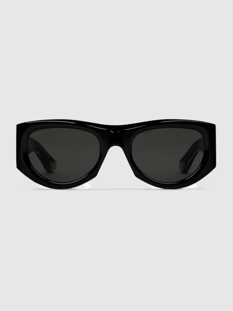 Rectangular-frame sunglasses