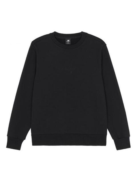 New Balance Solid Color Round Neck Sports Pullover Black AMT21555-BK