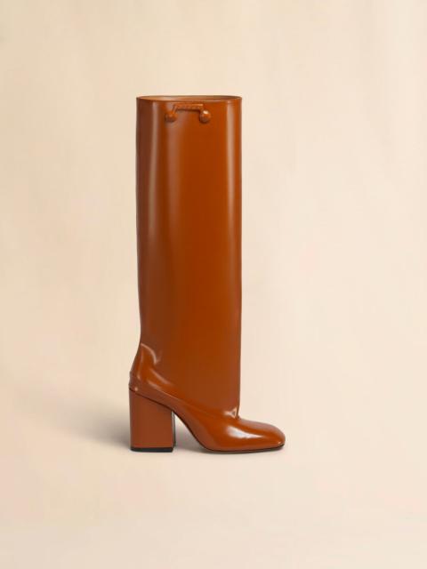 BROWN LEATHER TRUNKAROO KNEE-HIGH BOOT