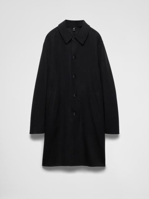 Double cashmere overcoat