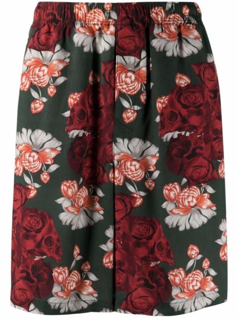 rose-print bermuda shorts