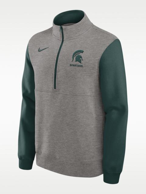 Michigan State Club Men's Nike College 1/2-Zip Crew
