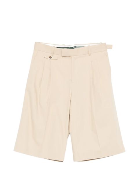 Drole De Monsieur Belt-loops Pleated Shorts