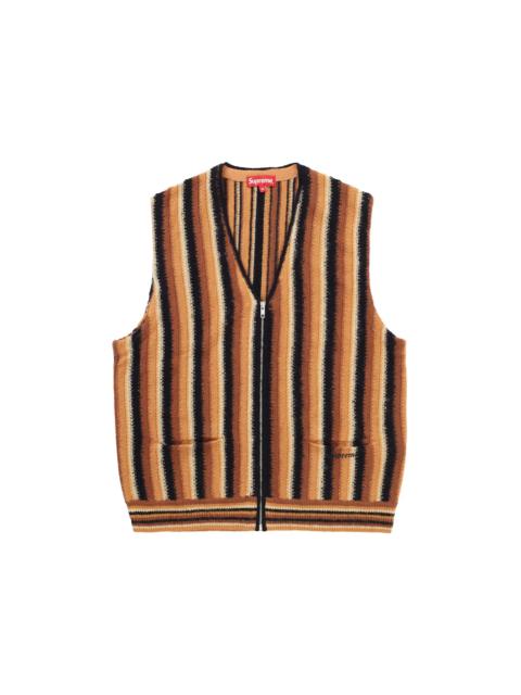 Supreme Stripe Sweater Vest Brown