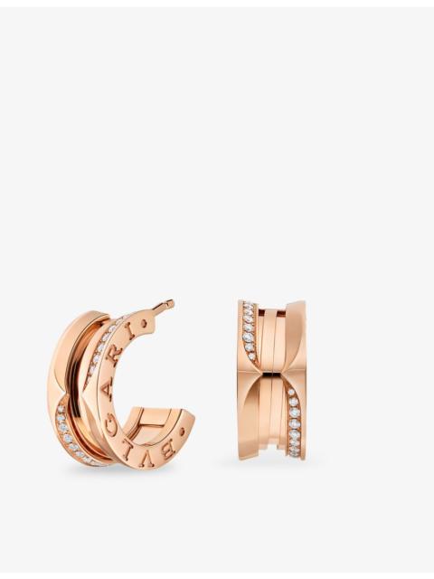 B.zero1 18ct Rose-Gold and Brilliant-Cut 0.22ct Diamond Hoop Earrings