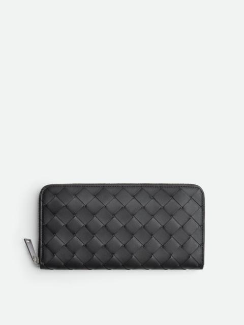 Intrecciato Zip Around Wallet