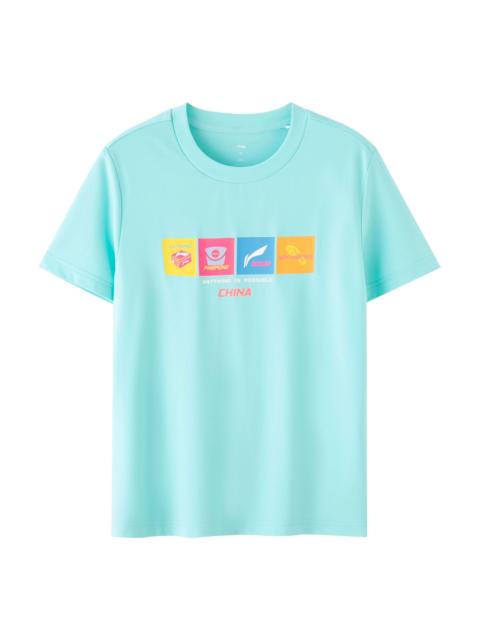 Li-Ning Table Tennis Graphic T-shirt 'Jade Ice' ATST031-1