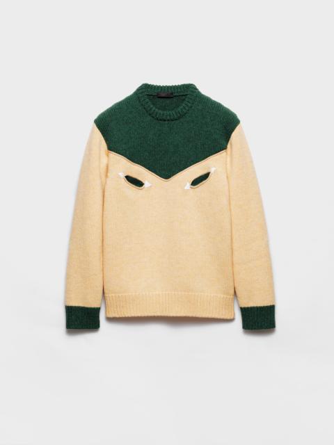 Oversized Shetland wool sweater