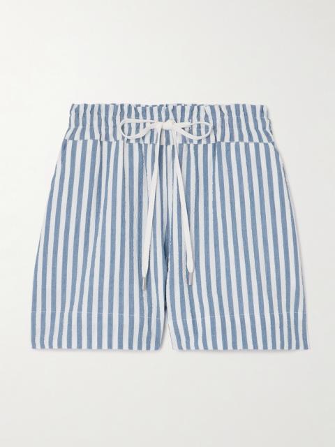 Tijana Cotton-blend Seersucker Shorts