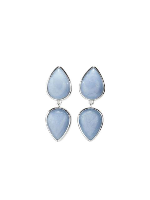 Electra teardrop stone earrings