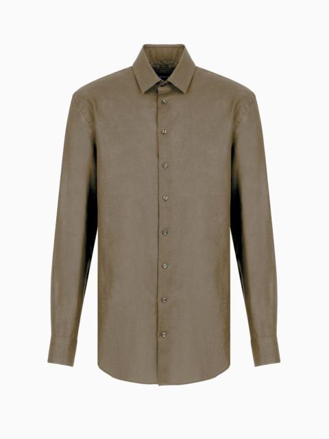 Regular-fit shirt in linen