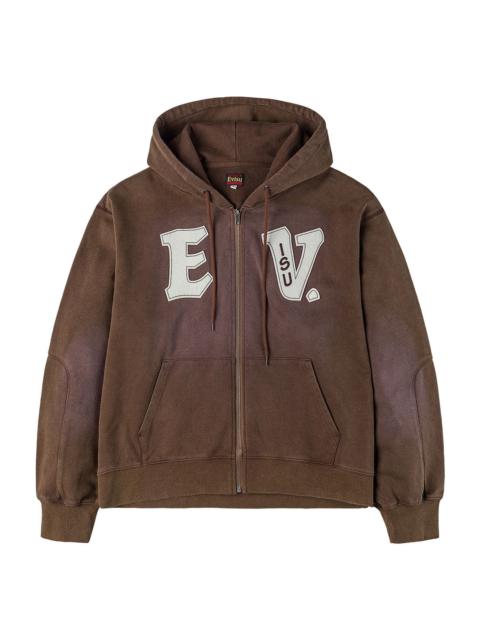 EV and Seagull Patches Embroidery Relax Fit Hoodie Jacket