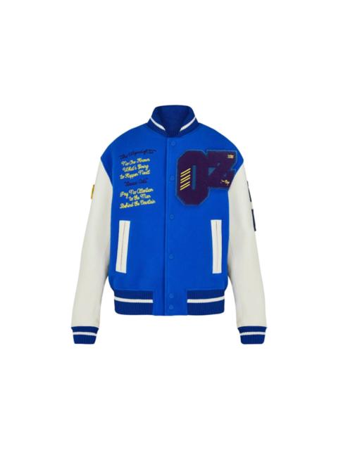 Louis Vuitton Oz Varsity Jacket (SS19) Blue/White