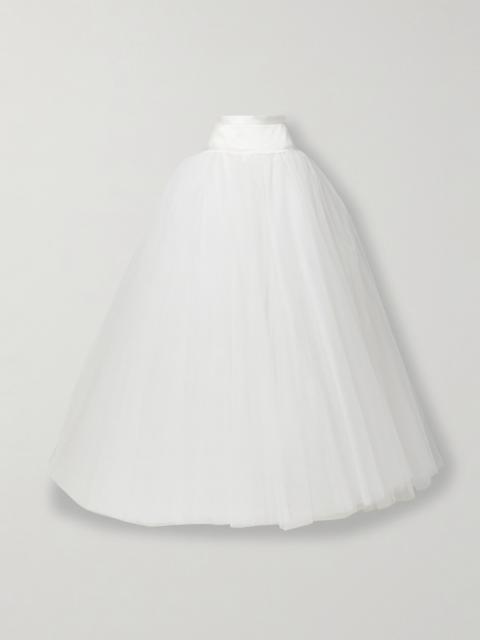 Joe Petticoat Satin-trimmed Tulle And Crinoline Maxi Skirt