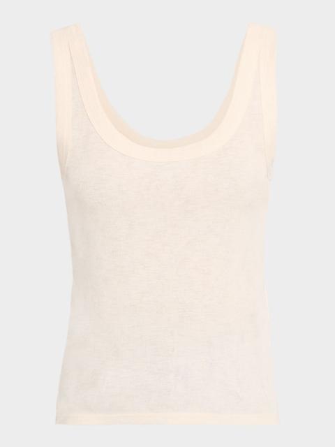 Belvedere Jersey Scoopneck Tank Top