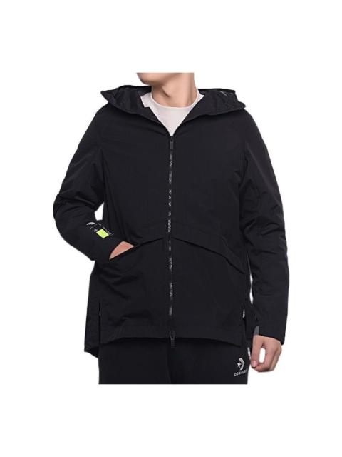adidas Solid Color Loose Sports Hooded Jacket Black GL8676