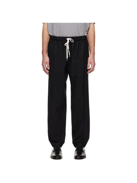 Black Drawstring Trousers