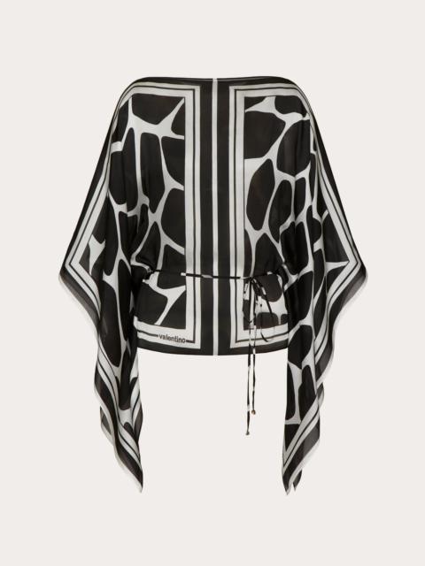 GIRAFFA RE-EDITION PRINT CHARMEUSE TOP