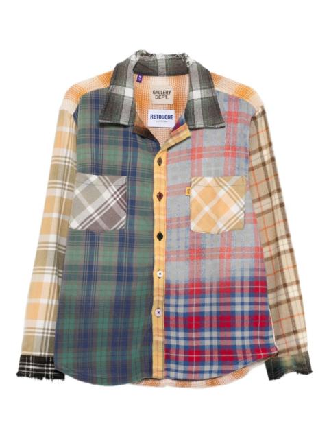 patchwork checked shirt