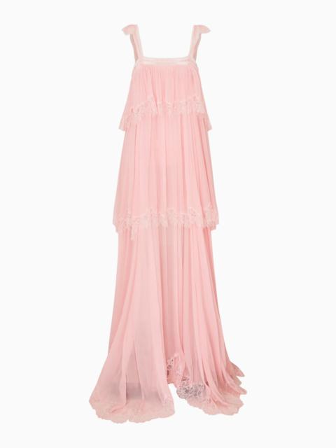 Maralee Silk Chiffon Maxi Dress