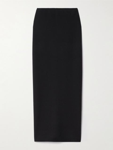 Lilth crepe-jersey maxi skirt Black
