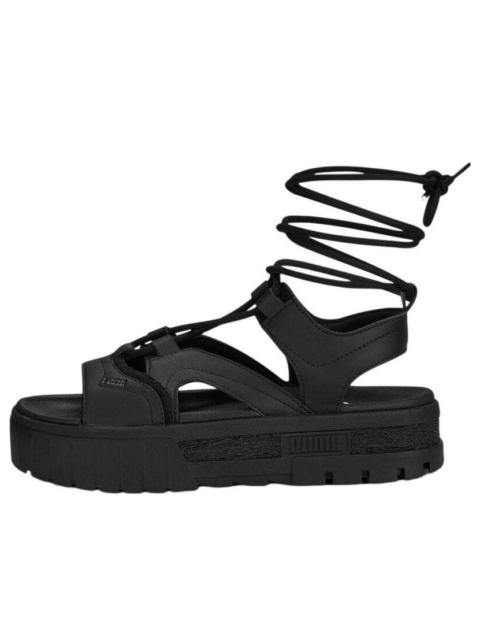 (WMNS) PUMA Mayze Sandal Laces 'Black' 388950-02