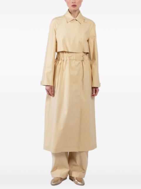 elasticated trench coat