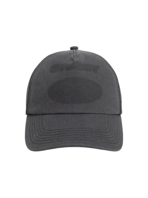 Stussy Ghost Logo Trucker Hat Black